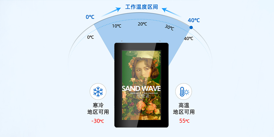 43寸豎屏圓弧戶外廣告機