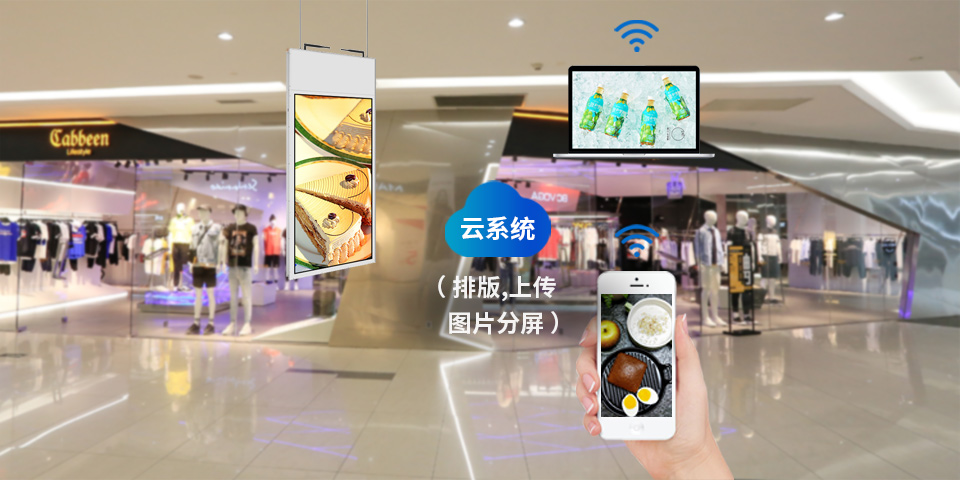 奧振單面吊掛廣告機